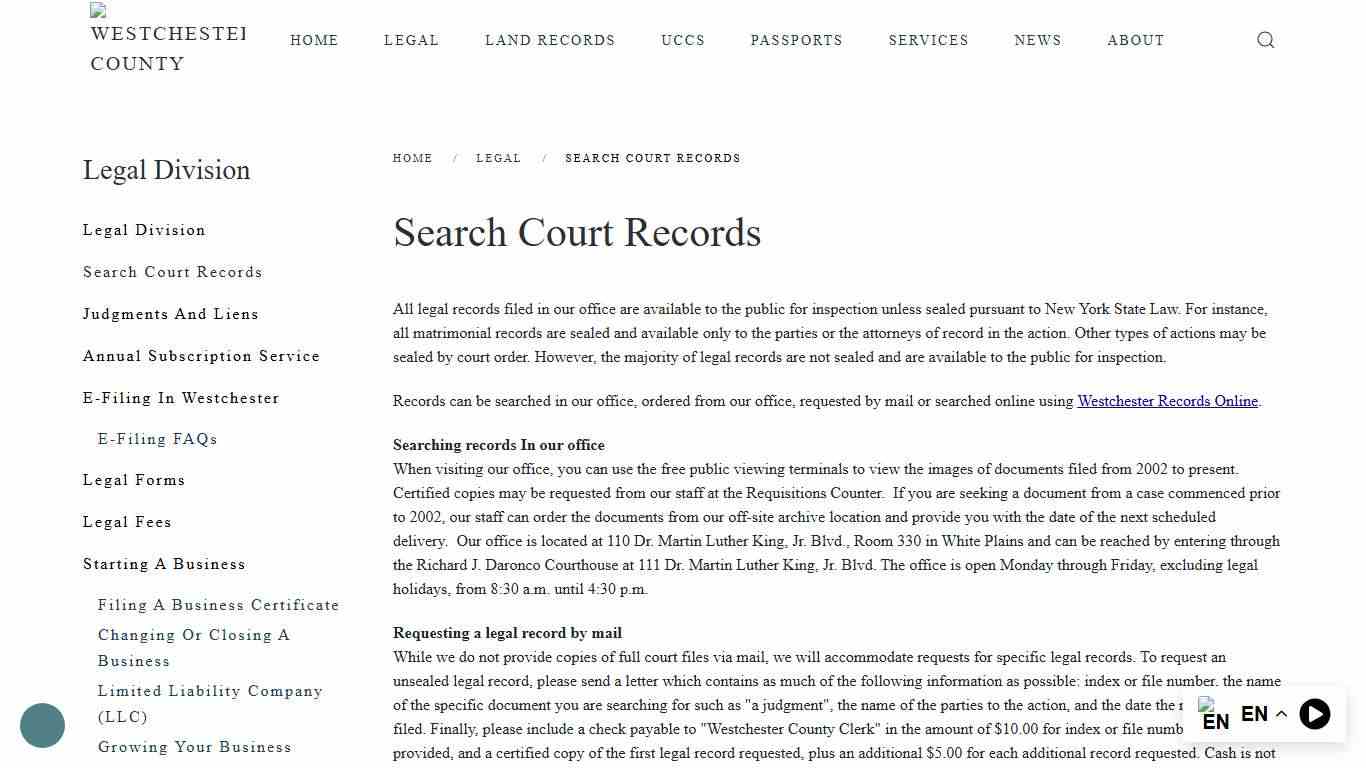 Search Court Records