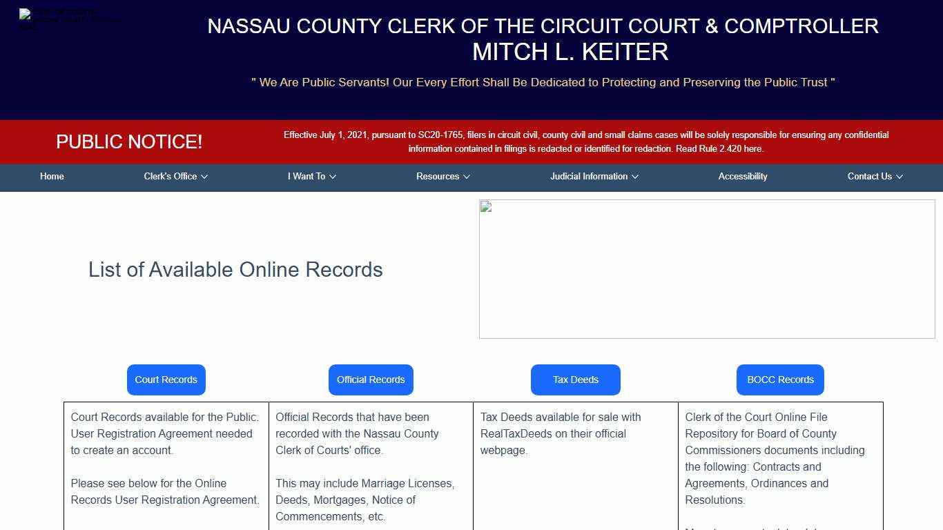 Records Search | NASSAUCLERK.COM